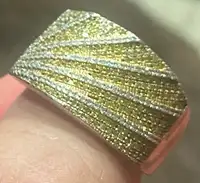 10k white gold ring 
