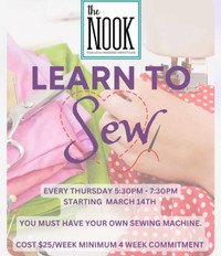 Learn to sew.