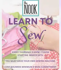 Learn to sew.