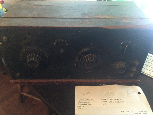 Antique WWI Cunnigham 3 Tube AM Radio in General Electronics in City of Halifax