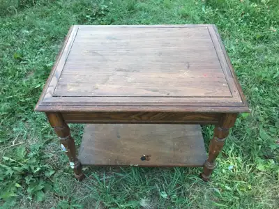 Vintage end table. Side table. I deliver!, View more