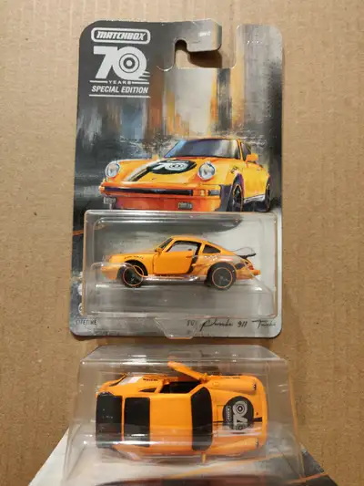 New Matchbox 70th Anniversary Special Edition Moving Parts Porsche 911 Turbo 1/64 diecast car $12 ea...