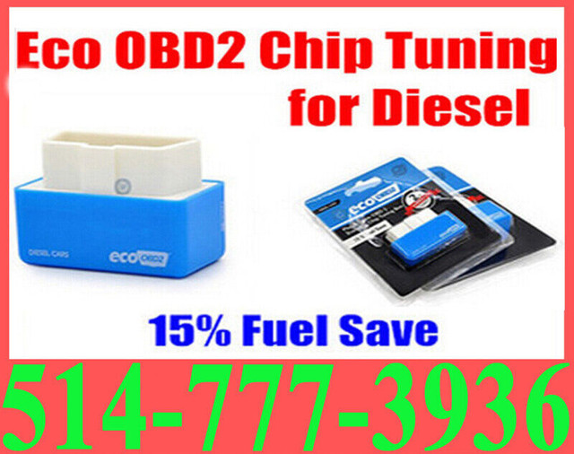 OBD2 Eco Diesel Blue Fuel Économie Essence Bleu Benzine Saver dans Autres pièces et accessoires  à Laval/Rive Nord