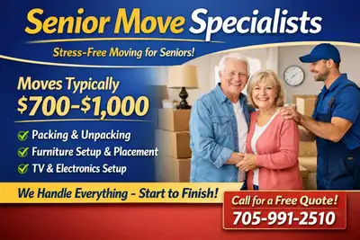 Moving to a retirement home or downsizing? We handle it so your parent's first night is comfortable....