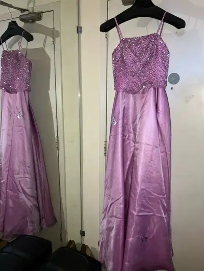 Purple Sequined Formal Gown-size S, View more