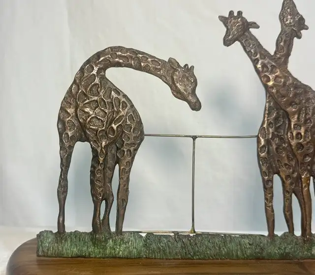 Denis Mathews Bronze Giraffes Picture Frame in Arts & Collectibles in Mission - Image 10