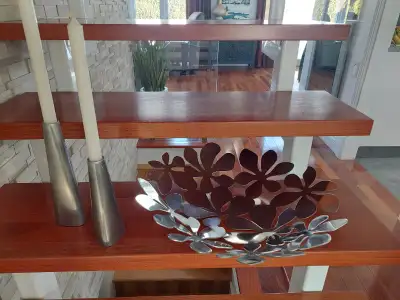 Chandeliers et plateau décoratifs en stainless, View more