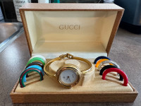Vintage Gucci bezel bangle watch