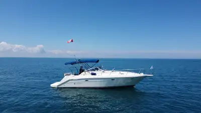 For sale is our 1995 Rinker Fiesta Vee. Powered by twin Mercruiser 5.7L engines. Recent upgrades inc...