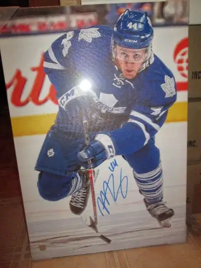 Morgan Rielly Autographed 20" x 29" Canvas by Frameworth, View more