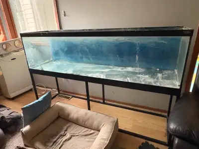 This tank is old thick glass so quite heavy. Was resealed about two years ago. Listing includes 3 fl...