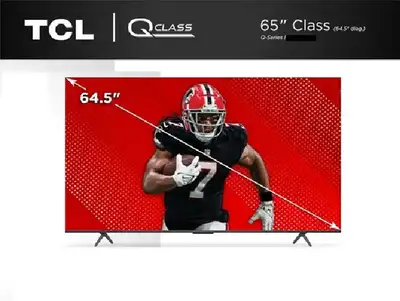 TCL 65" QLED TV Q650G-CA 4K Smart Google Tv NO TAX WINTER SALE!, View more
