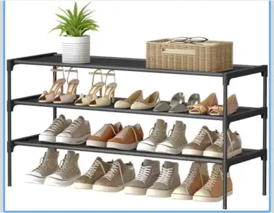SONGMICS 3-Tier Shoe Rack, Shoe Storage Organiser, View more