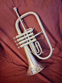 Getzen 4-Valve Silver Flugel Horn Eterna KH-1547