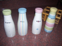 Milk Bottle Bank Set