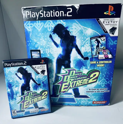 Sony Playstation 2 Dance Dance Revolution Extreme Bundle PS2 DDR, View more