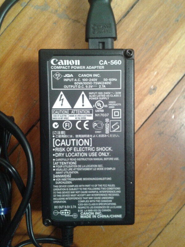 Camera AC Power Adapter in Cameras & Camcorders in Ottawa