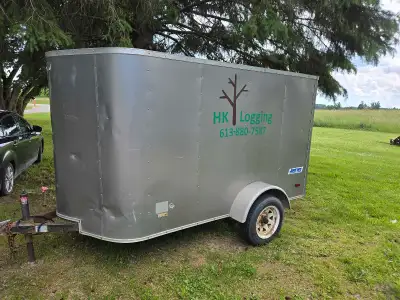 Enclosed trailer for sale 6x10 Great shape. Was used for logging supplies, but needed to upgrade siz...