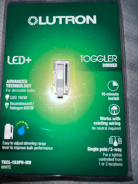 Lutron Toggler LED+ Dimmer Switch for Dimmable LED