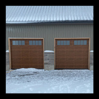 9x8 Wood look premium insulated garage doors