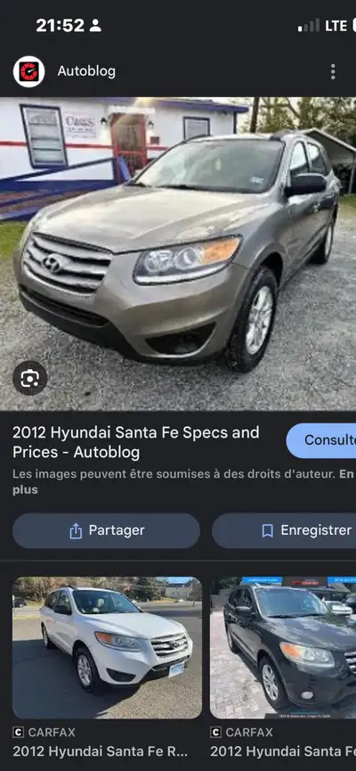 Hyundai Santa fe v6 sport