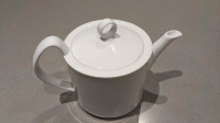 Royal Worcester Tempo White Teapot Bone China Modern EXL COND