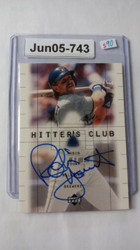 2000 Upper Deck Hitters Club Autograph #RY Robin Yount signature