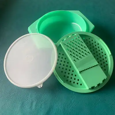 Tupperware Jadite-Green Grater Bowl 3-piece set(bowl,grater,lid), View more