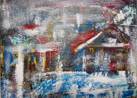 Claude Michel GUILBERT tableau peinture sur toile 16"x20"