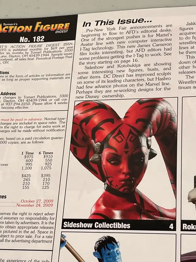 Darth Talon Sideshow GI Joe Cobra Action Figure Toy Magazine  in Magazines in Ottawa - Image 3