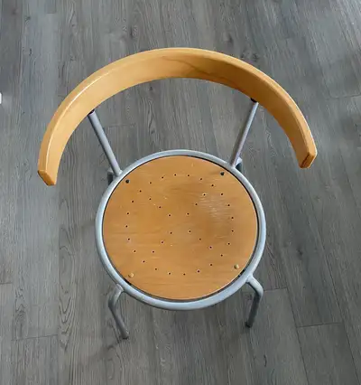 Wooden Chair with metal frame, View more