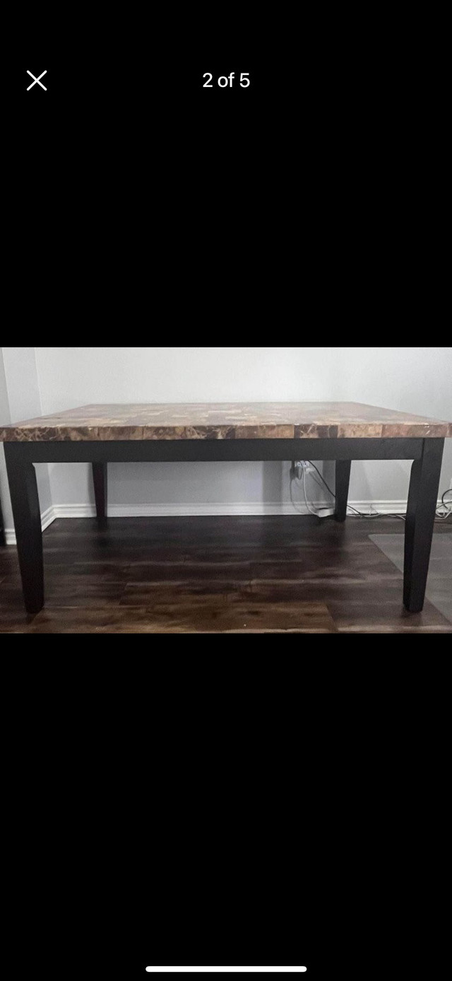 Dinning Room Table - Granite Top in Dining Tables & Sets in Mississauga / Peel Region - Image 2