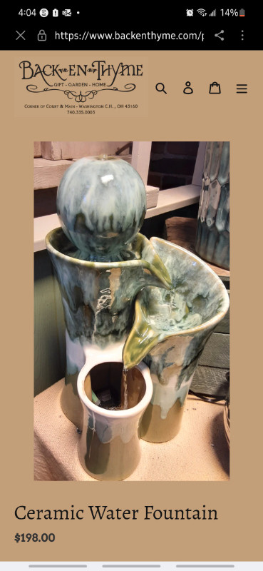 Ceramic table-top water fountain in Home Décor & Accents in Vancouver - Image 2