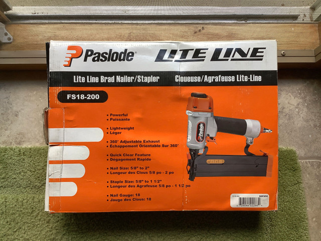 PASSLODE, Lite Line Brad Nailer/Stapler, Model FS18-200S in Power Tools in Brantford