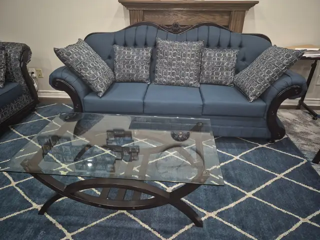 Sofa, Love seat, chaise and coffee table in Couches & Futons in Kingston - Image 5