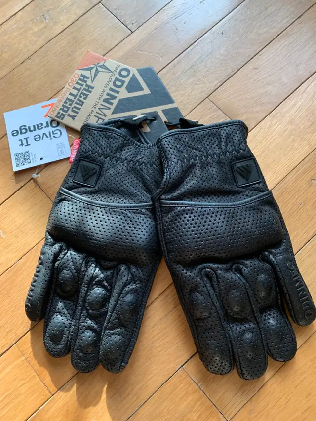 XL Size Odin MFG Motorcycle Gloves Perforated D3O in Men's in Charlottetown - Image 3