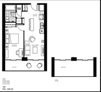 Waterloo/ W Laurier   Condo  One bedroom / bathroom apartment