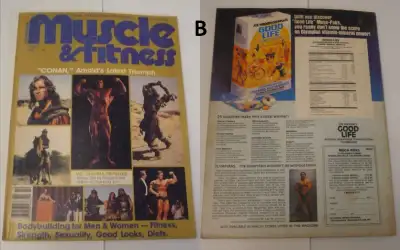 magazine: Muscle and Fitness Oct 1981 Schwarzenegger as Conan, View more