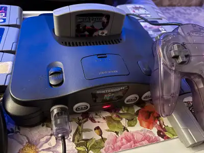 N64 With 2 Controllers and 7 Games and all Wires, View more
