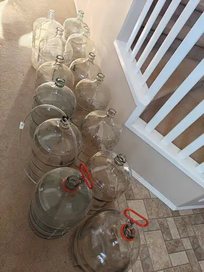 16X23L solid glass carboys, View more