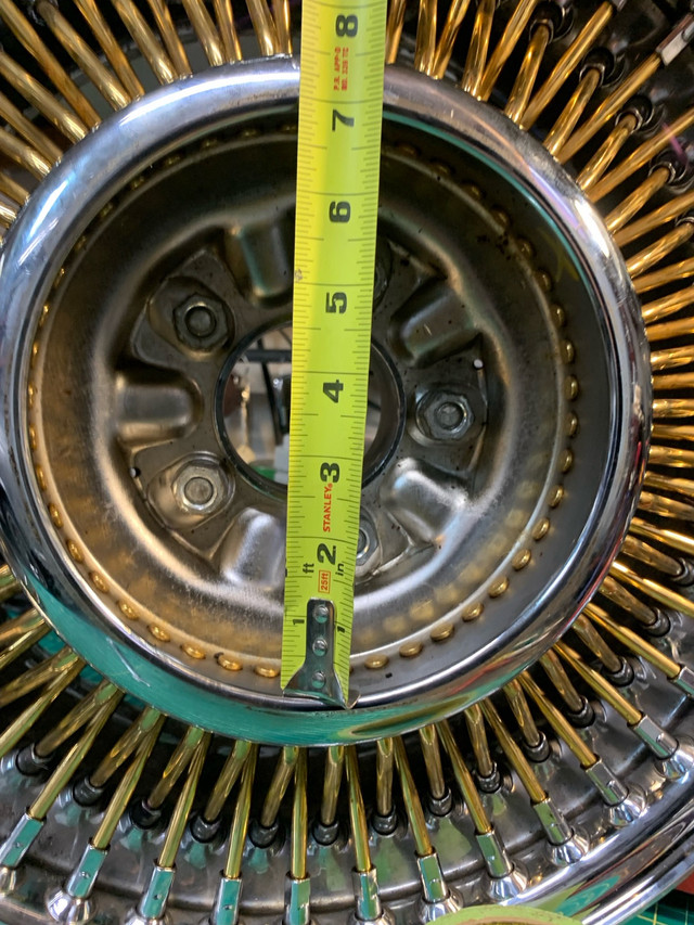 16 inch Gold spoke wire wheels in Tires & Rims in Oshawa / Durham Region - Image 2