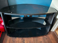 Glass and Metal TV stand