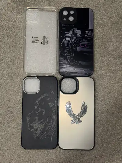 Protect your device in style with this collection of four iPhone 13 cases featuring diverse designs...