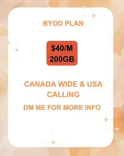Business BYOD Plan with 200GB for Just $39, View more