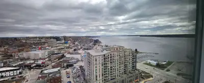 Bright , never lived in, 1+den Downtown Barrie with lake view! Condo located next to Bus Terminal fo...