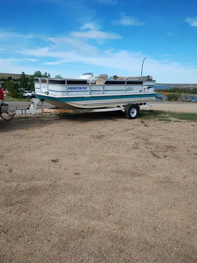 Hurricane Fun Deck for Sale. Not the fanciest boat in town but great place to float and have some lu...