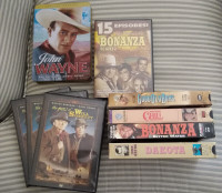 Cowboy western movies dvd vhs john wayne bonanza will sonnett