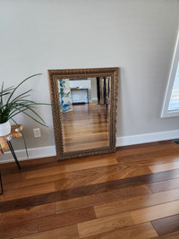 31x 43 mirror for sale. Sturdy thick wood frame.