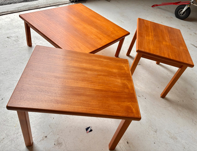 Set of Danish Teak Coffee & End Tables in Coffee Tables in Peterborough - Image 4