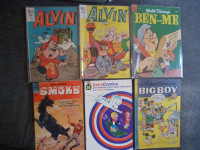 Alvin + Ben and Me + Smoky Dell Comics + Astro Comic + Big Boy